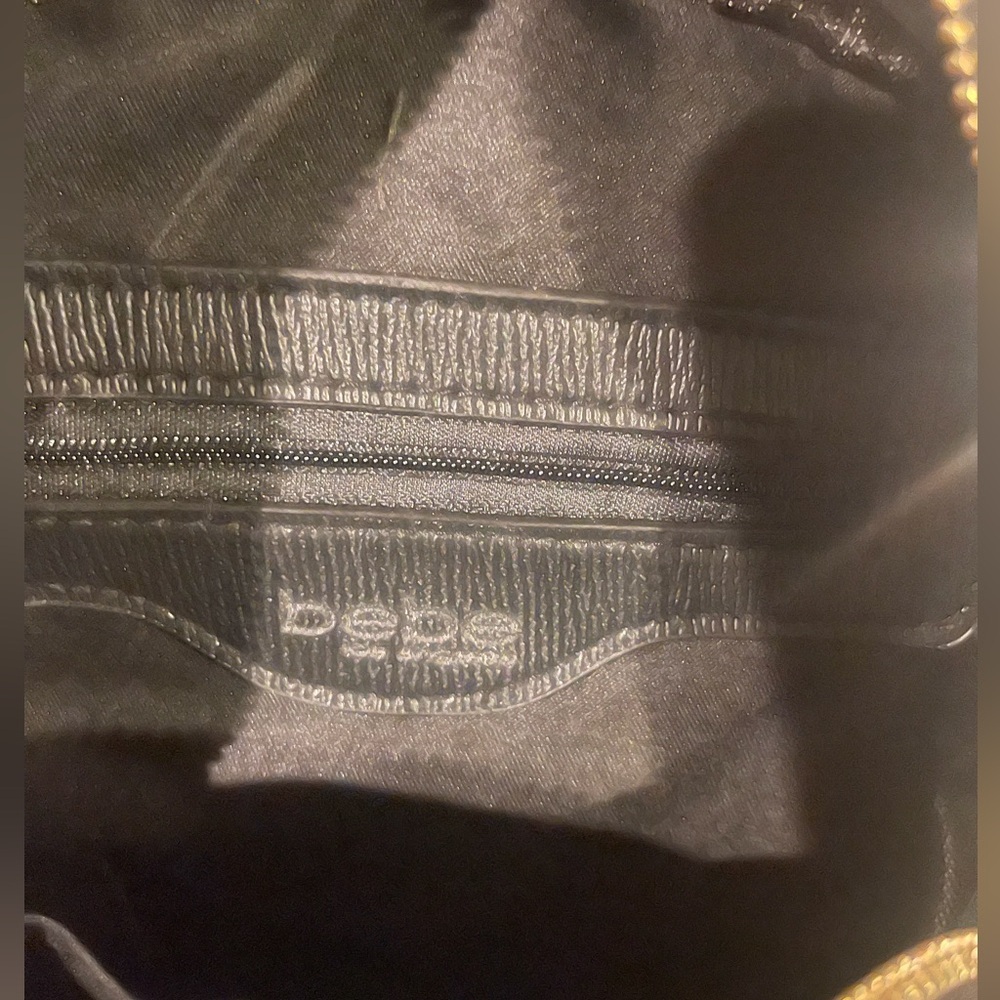 NWT BEBE small black gold chain mini backpack - Picture 6 of 7